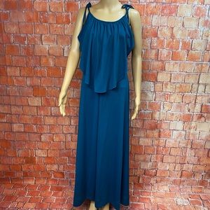 Vintage 70’s Gown with‎ Ruffle Overlay